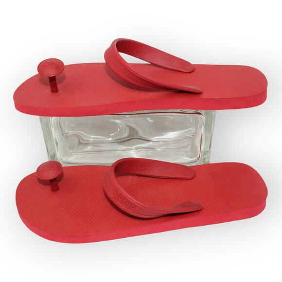 NEW Large (M9/10~W12) GURUS FlipFlop RED Eco Sandals - Picture 8 of 13